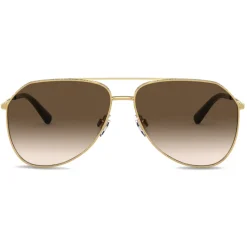 Dolce & Gabbana - Slim Sunglasses - Gold Brown - Dolce & Gabbana Eyewear - Avvenice
