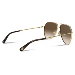 Dolce & Gabbana - Slim Sunglasses - Gold Brown - Dolce & Gabbana Eyewear - Avvenice
