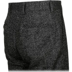 Dolce & Gabbana - Smoky Black Wool Trousers - Dolce & Gabbana Exclusive Luxury Collection - Avvenice