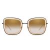 Dolce & Gabbana - Square Devotion Sunglasses with Lace - Black & Gold - Dolce & Gabbana Eyewear - Avvenice