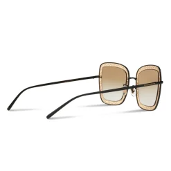 Dolce & Gabbana - Square Devotion Sunglasses with Lace - Black & Gold - Dolce & Gabbana Eyewear - Avvenice