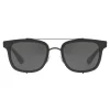 Dolce & Gabbana - Square Sunglasses with Metal Structure - Shiny Black - Dolce & Gabbana Eyewear - Avvenice