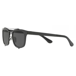 Dolce & Gabbana - Square Sunglasses with Metal Structure - Shiny Black - Dolce & Gabbana Eyewear - Avvenice