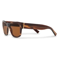 Dolce & Gabbana - Square Sunglasses in Acetate - Brown Striped - Dolce & Gabbana Eyewear - Avvenice