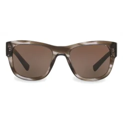 Dolce & Gabbana - Square Sunglasses in Acetate - Grey Striped - Dolce & Gabbana Eyewear - Avvenice