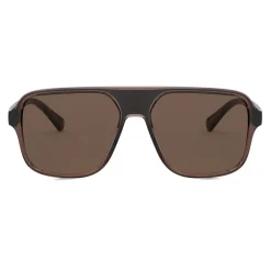 Dolce & Gabbana - Step Injection Sunglasses - Brown Black - Dolce & Gabbana Eyewear - Avvenice