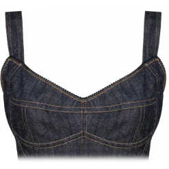Dolce & Gabbana - Stretch Design Denim Dress - Dolce & Gabbana Exclusive Luxury Collection - Avvenice