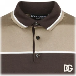 Dolce & Gabbana - Striped Polo Shirt - Dolce & Gabbana Exclusive Luxury Collection - Avvenice