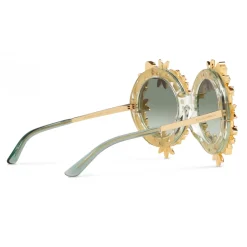 Dolce & Gabbana - Sunflower Sunglasses - Green - Dolce & Gabbana Eyewear - Avvenice