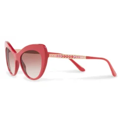 Dolce & Gabbana - Sunglasses Cat-Eye Sunglasses with Crystals - Fuchsia - Dolce & Gabbana Eyewear - Avvenice