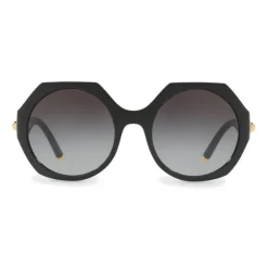 Dolce & Gabbana - Sunglasses in Nylon Fiber with Metal Plaque - Black - Dolce & Gabbana Eyewear - Avvenice