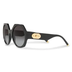 Dolce & Gabbana - Sunglasses in Nylon Fiber with Metal Plaque - Black - Dolce & Gabbana Eyewear - Avvenice