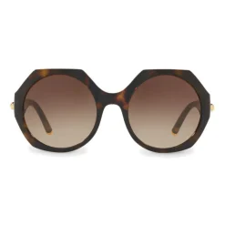 Dolce & Gabbana - Sunglasses in Nylon Fiber with Metal Plaque - Havana - Dolce & Gabbana Eyewear - Avvenice