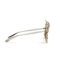 Dolce & Gabbana - Sunglasses in Metal Embroidery Ortensia - Gold and Embroidery Ortensia - Dolce & Gabbana Eyewear - Avvenice