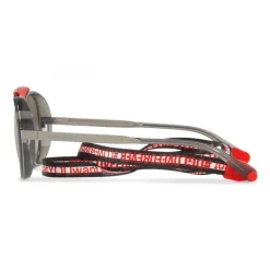 Dolce & Gabbana - Sunglasses in Metal with Fabric Band - Red - Dolce & Gabbana Eyewear - Avvenice