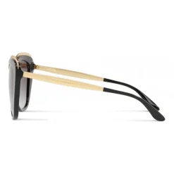 Dolce & Gabbana - Sunglasses Cat-Eye with Gros Grain Decoration - Black and Gold - Dolce & Gabbana Eyewear - Avvenice