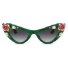 Dolce & Gabbana - Tropical Rose Sunglasses - Green - Dolce & Gabbana Eyewear - Avvenice