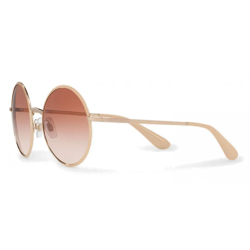 Dolce & Gabbana - Vintage Metal Sunglasses - Rose Gold - Dolce & Gabbana Eyewear - Avvenice