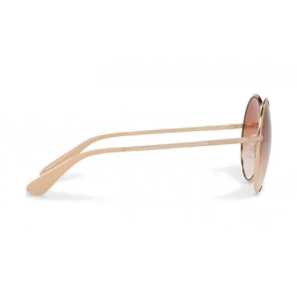 Dolce & Gabbana - Vintage Metal Sunglasses - Rose Gold - Dolce & Gabbana Eyewear - Avvenice