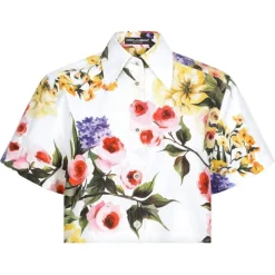 Dolce & Gabbana - White and Multicolor Shirt - Dolce & Gabbana Exclusive Luxury Collection - Avvenice