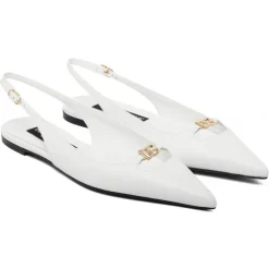 Dolce & Gabbana - White Slingback Shoes - Dolce & Gabbana Exclusive Luxury Collection - Avvenice