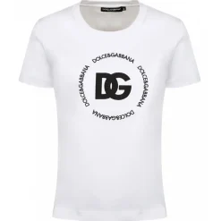 Dolce & Gabbana - White Cotton T-Shirt with DG Logo - Dolce & Gabbana Exclusive Luxury Collection - Avvenice