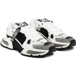 Dolce & Gabbana - White, Grey and Black Airmaster Sneakers - Dolce & Gabbana Exclusive Luxury Collection - Avvenice