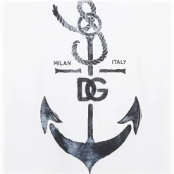 Dolce & Gabbana - White Cotton T-Shirt with Print - Dolce & Gabbana Exclusive Luxury Collection - Avvenice