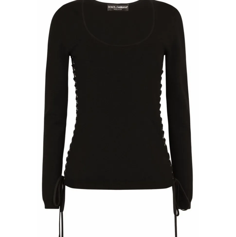 Dolce & Gabbana - Woman's Crew Neck Pullover - Dolce & Gabbana Exclusive Luxury Collection - Avvenice