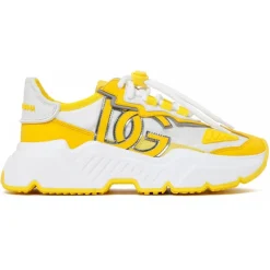 Dolce & Gabbana - Yellow and White Daymaster Sneakers - Dolce & Gabbana Exclusive Luxury Collection - Avvenice