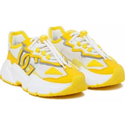 Dolce & Gabbana - Yellow and White Daymaster Sneakers - Dolce & Gabbana Exclusive Luxury Collection - Avvenice