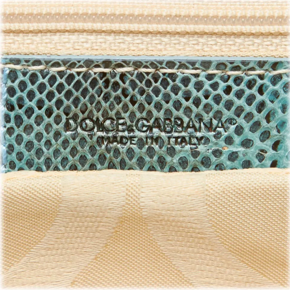 Dolce & Gabbana Vintage - Satin Python Chain Crossbody Bag - Green Gold - Leather and Canvas Handbag - Luxury High Quality - Avvenice