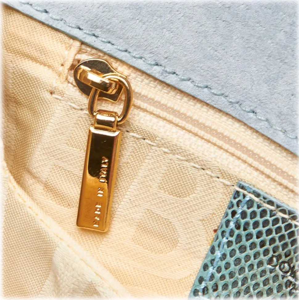 Dolce & Gabbana Vintage - Satin Python Chain Crossbody Bag - Green Gold - Leather and Canvas Handbag - Luxury High Quality - Avvenice