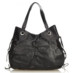 Dolce & Gabbana Vintage - Leather Tote Bag - Black - Leather Handbag - Luxury High Quality - Avvenice