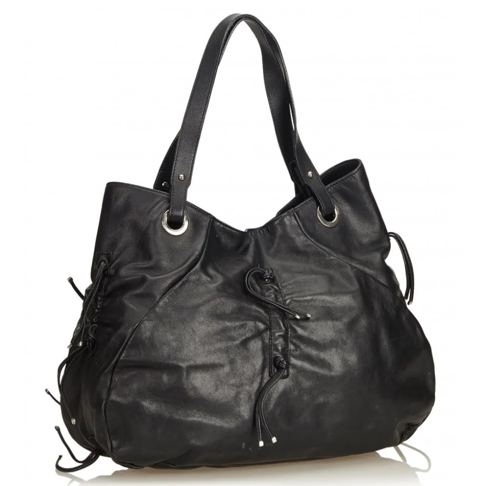 Dolce & Gabbana Vintage - Leather Tote Bag - Black - Leather Handbag - Luxury High Quality - Avvenice