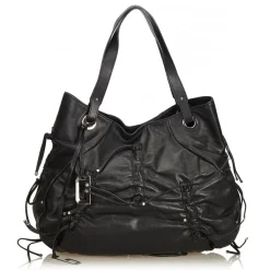 Dolce & Gabbana Vintage - Leather Tote Bag - Black - Leather Handbag - Luxury High Quality - Avvenice