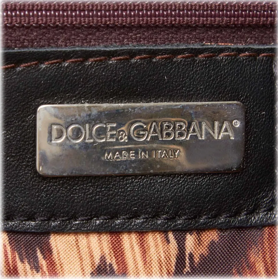 Dolce & Gabbana Vintage - Leather Tote Bag - Black - Leather Handbag - Luxury High Quality - Avvenice