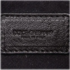 Dolce & Gabbana Vintage - Leopard Printed Denim Tote Bag - Blu Navy - Leather and Canvas Handbag - Luxury High Quality - Avvenice