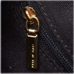 Dolce & Gabbana Vintage - Leopard Printed Denim Tote Bag - Blu Navy - Leather and Canvas Handbag - Luxury High Quality - Avvenice