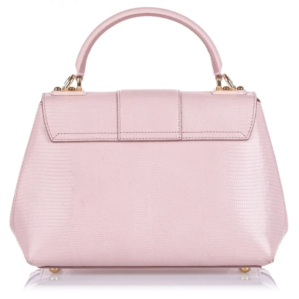 Dolce & Gabbana Vintage - Leather Lucia Satchel Bag - Pink - Leather Handbag - Luxury High Quality - Avvenice