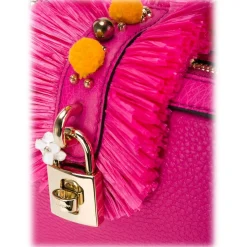 Dolce & Gabbana Vintage - Embellished Leather Box Satchel Bag - Pink - Leather and Calf Handbag - Luxury High Quality - Avvenice