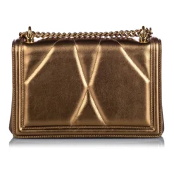 Dolce & Gabbana Vintage - Metallic Leather Devotion Crossbody Bag - Gold - Leather Handbag - Luxury High Quality - Avvenice