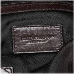 Dolce & Gabbana Vintage - Leather Handbag - Black - Leather Handbag - Luxury High Quality - Avvenice