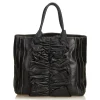 Dolce & Gabbana Vintage - Gathered Leather Tote Bag - Black - Leather Handbag - Luxury High Quality - Avvenice