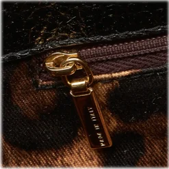 Dolce & Gabbana Vintage - Gathered Leather Tote Bag - Black - Leather Handbag - Luxury High Quality - Avvenice