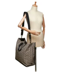 Dolce & Gabbana Vintage - Printed Canvas Satchel Bag - Black Multi - Leather and Canvas Handbag - Luxury High Quality - Avvenice