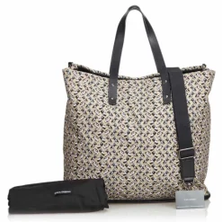 Dolce & Gabbana Vintage - Printed Canvas Satchel Bag - Black Multi - Leather and Canvas Handbag - Luxury High Quality - Avvenice