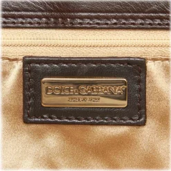 Dolce & Gabbana Vintage - Leopard Printed Ponyhair Tote Bag - Brown Beige - Leather Handbag - Luxury High Quality - Avvenice