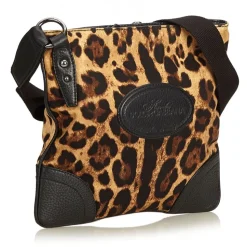 Dolce & Gabbana Vintage - Leopard Printed Cotton Crossbody Bag - Brown - Leather Handbag - Luxury High Quality - Avvenice