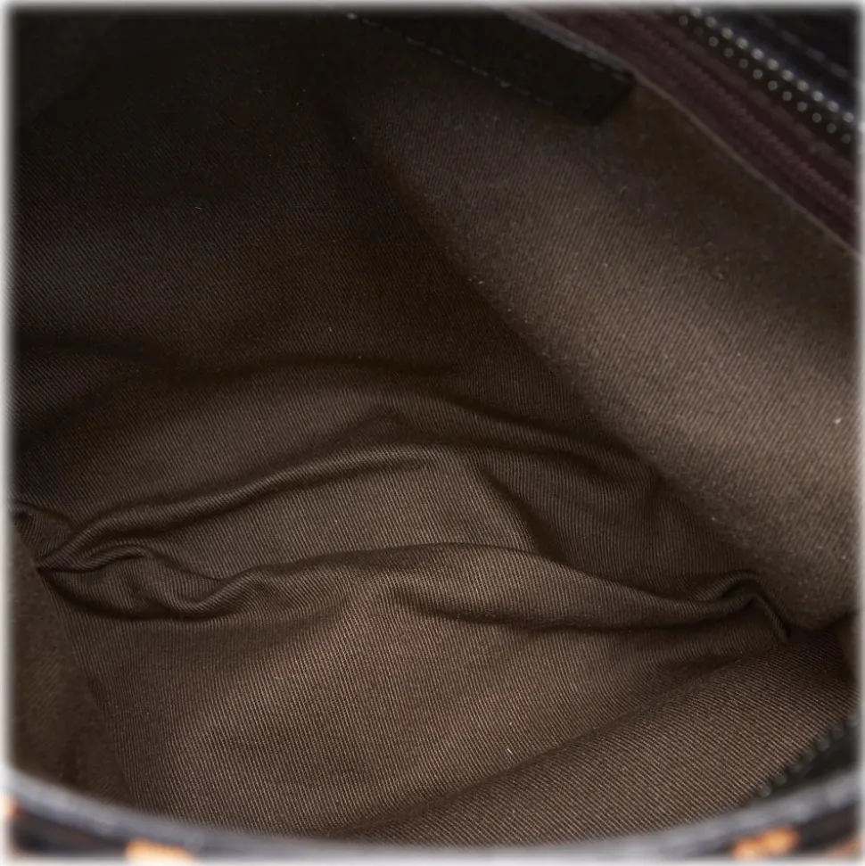 Dolce & Gabbana Vintage - Leopard Printed Cotton Crossbody Bag - Brown - Leather Handbag - Luxury High Quality - Avvenice